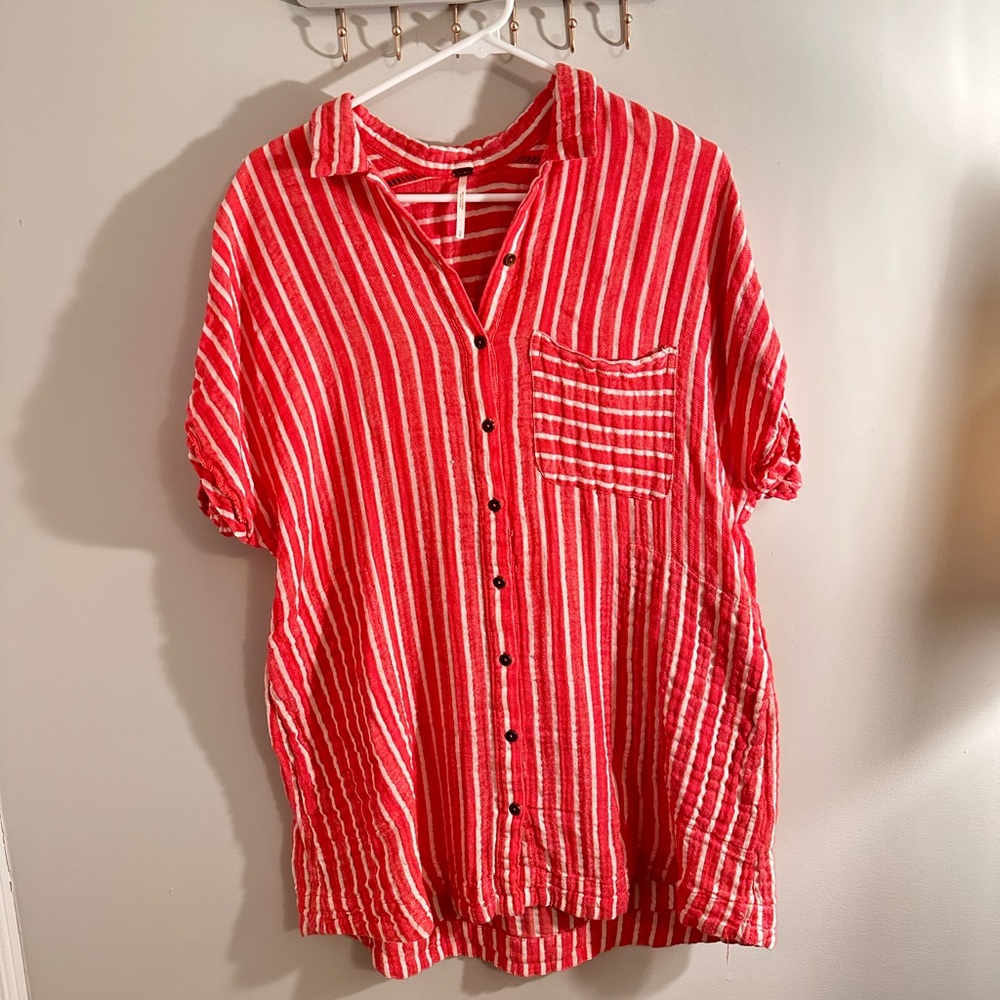 Coral T-Shirt Dress - Free People
